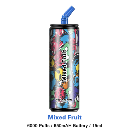 Limonade à la pêche Blue Cherry abordable 6000 bouffées Vape jetable